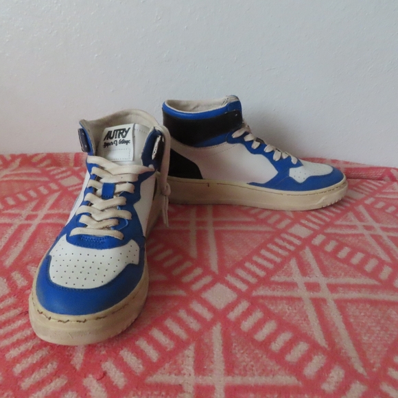 AUTRY super vintage SNEAKERS TWO-TONE MEDALIST MID SNEAKERS sz 40 us 7 - Picture 1 of 9